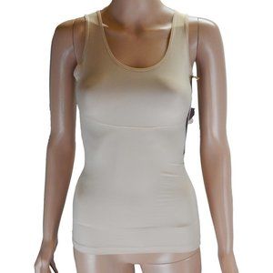 Assets Women's Beige Shaping Cami Light-Weight Shaping Tank Top Total Tummy Cont